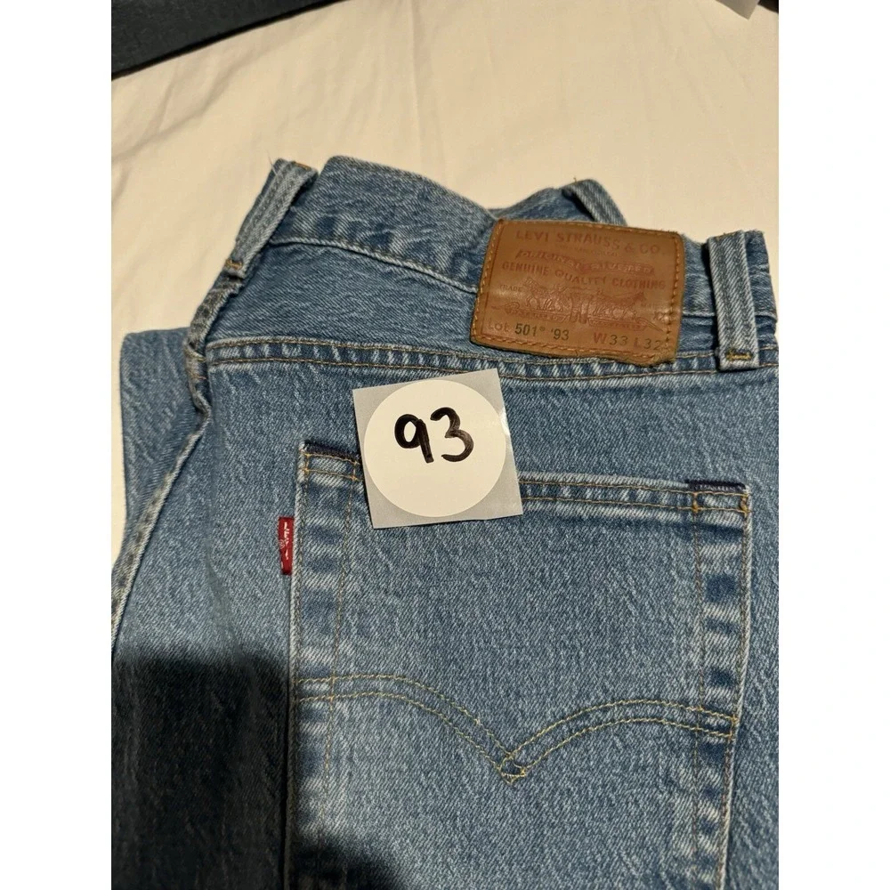 Levi's Premium 501 '93 Straight Men's Jeans 33X31 - BIG E - Distressed